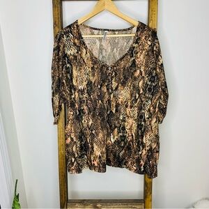Piphany Snakeskin Blouse
